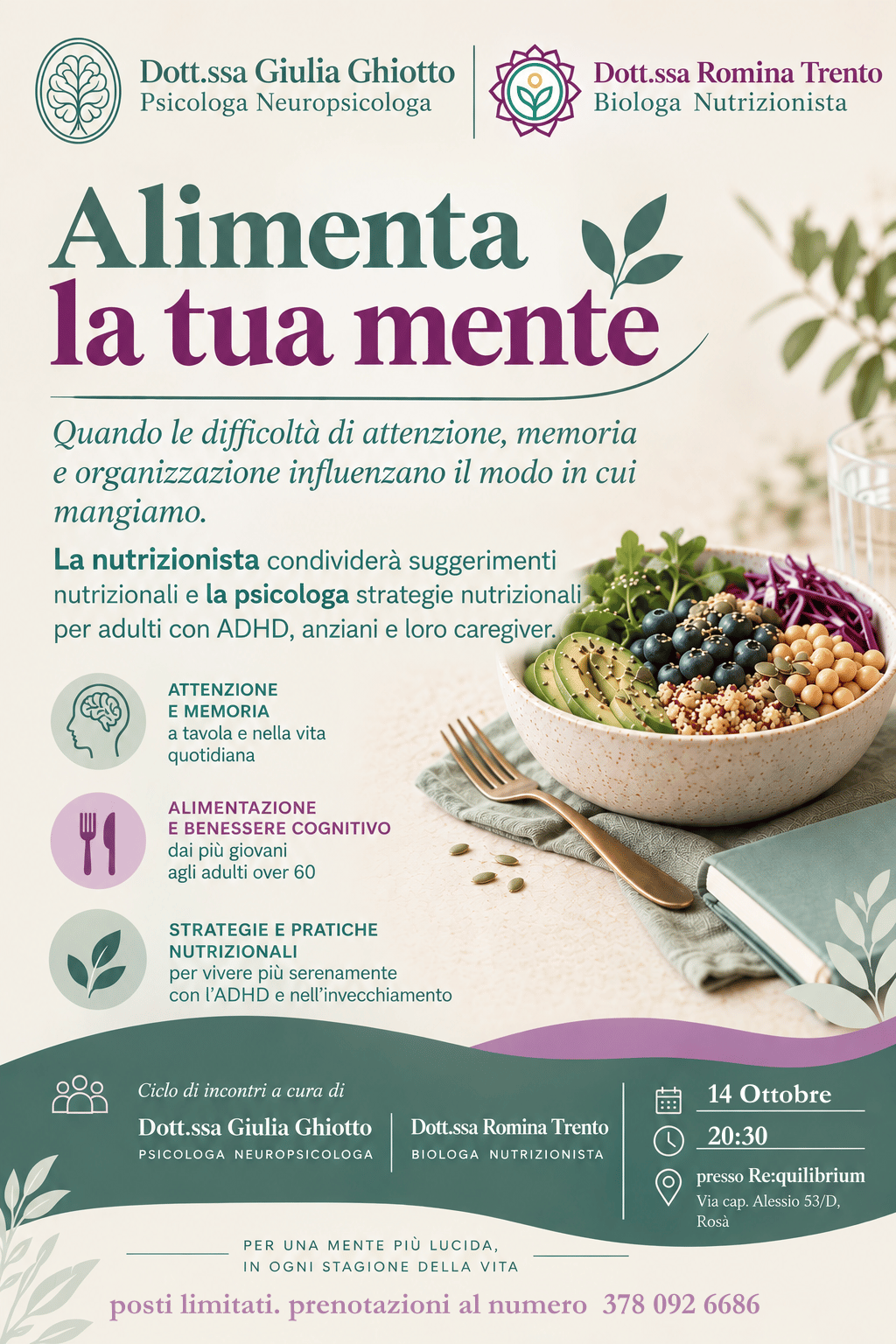 adhd, anziani, caregiver, memoria, alimentazione, declino cognitivo