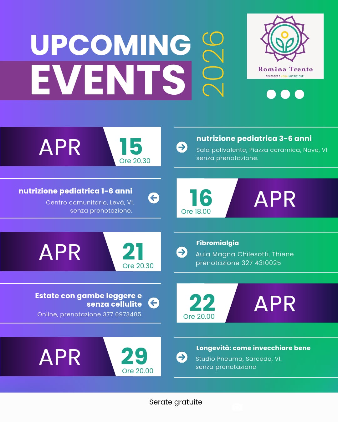 eventi aprile